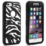Zebra Pattern Hybrid Hard Case Cover For iPhone 5G/5S