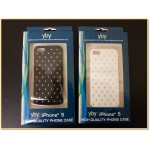Bling Diamond Plating Skinning Plastic Case for iPhone 5G/5S