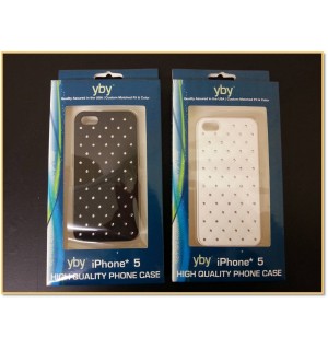 Bling Diamond Plating Skinning Plastic Case for iPhone 5G/5S