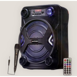 EW-895 Bluetooth Speaker with LED Light, Microphone, & Remote 5,000W